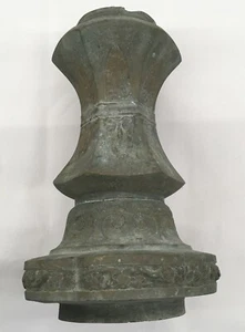 "Antiguo artículo de bronce de 14"" de alto", - Imagen 1 de 7