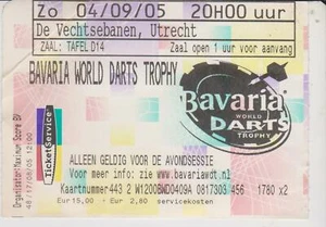 Sammler Used Ticket / Entrada Bavaria World Darts Trophy 2005 The Netherlands - Imagen 1 de 1