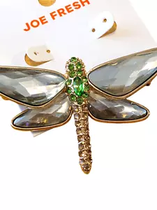 Fashion Green Rhinestone Dragonfly Brooch Pin Gift Women New Jewelry - Picture 1 of 3
