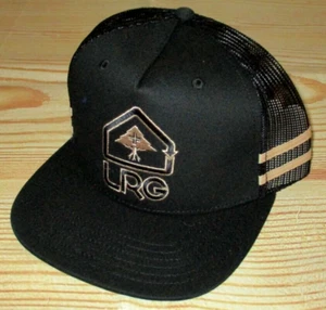 MENS LRG LIFTED RESEARCH GROUP BLACK SNAPBACK TRUCKER HAT ADJUSTABLE CAP - Picture 1 of 3