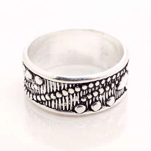 925 Placcato Argento Handmade Design Gioielli Regalo per Lei Anello Misure 6.25 - Foto 1 di 3