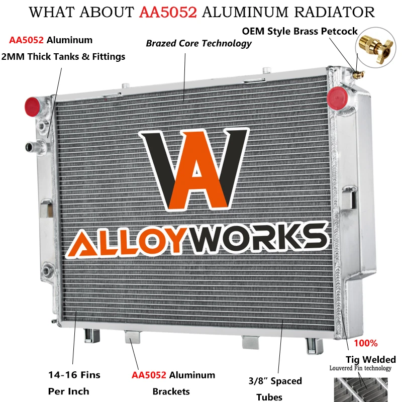 2 Row Aluminum Radiator Fits MERCEDES-BENZ CLASS W140 S 420/500/600 400/500/600 Foto 1 de 4