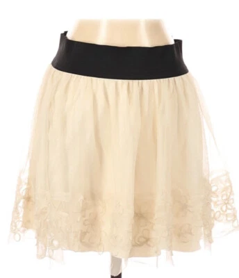 Delia’s IVORY Embroidered Mini Skirt 17” Womens Small - Image 1 of 2