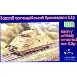UNIMODELS UM 255 Kit Modelos Plástico Escala 1:72 Artillería Pesada Coche Blindado S.Sp - Imagen 1 de 14