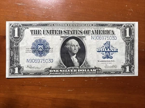 1923 $1 ONE DOLLAR “HORSE BLANKET” SILVER CERTIFICATE LARGE NOTE - Picture 1 of 2