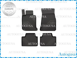 NEW LHD BLACK RUBBER FLOOR MATS ALL WEATHER CAR LINERS FOR BMW G20 G21 2018- - Picture 1 of 4
