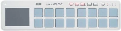 KORG nanoPAD2 Slim-Line USB MIDI Pads Bianco KRNANOP2W - Immagine 1 di 4