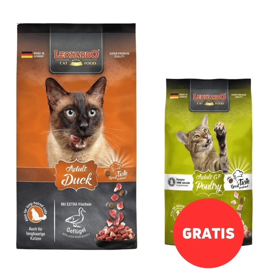 LEONARDO Adult Duck Katzen Trockenfutter - 7,5kg