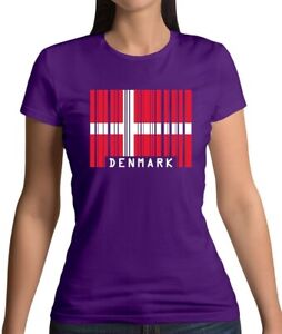 Danimarca Barre Bandiera - T-Shirt - Danesi Dane Copenhagen Love Vivi