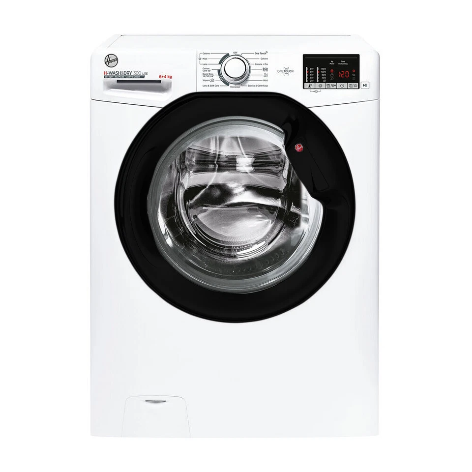 Hoover Lavasciuga Slim 6+4 Kg 1400 giri 45 cm Classe E Vapore H3DS4642DAC3-11 - Immagine 1 di 1