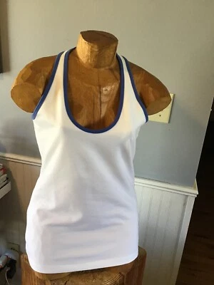 Camiseta sin mangas Jockey blanca mediana Foto 1 de 4