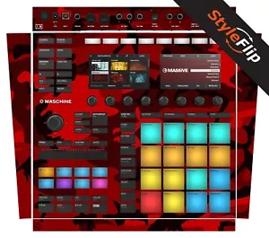 Native Instruments Maschinen MK3 | Rojo camuflaje | Calcomanía protectora | StyleFlip Skins - Imagen 1 de 1