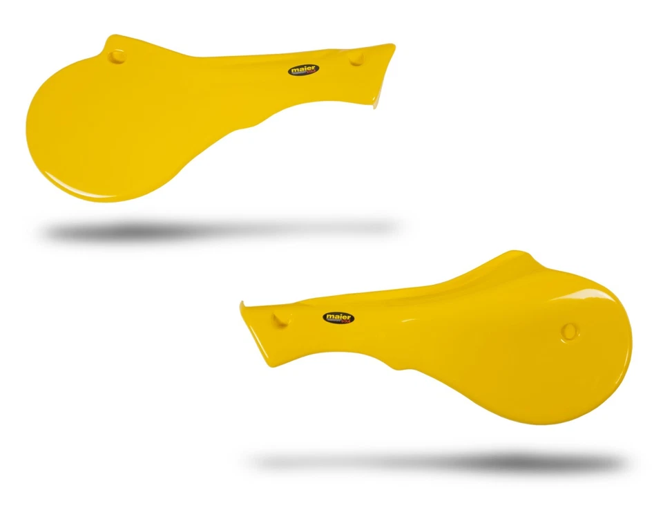 NEW SUZUKI 81-82 RM465 83-84 RM500 YELLOW PLASTIC MOTORCYCLE SIDE PANELS - Image 1 of 1