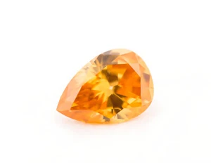 Orange Diamond 1.01ct Natural Loose Fancy Vivid Yellow orange diamond GIA SI1 - Picture 1 of 4