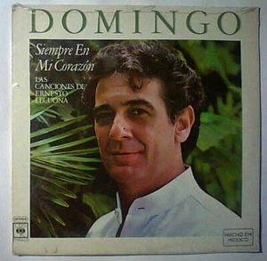 PLACIDO DOMINGO SIEMPRE EN MI CORAZON (SINGS TO ERNESTO LECUONA) LP SEALED - Imagen 1 de 4