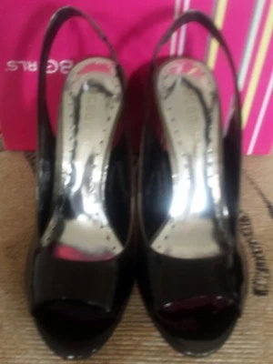 BCBGirls Black Ombre Patent Leather Sling Back Pump Allegto Size 8 (NIB)  - Image 1 of 4