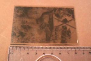 tolles altes Negativ - Soldat schreibt einen Brief - Picture 1 of 3