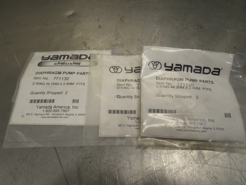 Yamada 771130 O-Ring 44.2mm x 2.4mm PTFE Lot of 6! - Image 1 of 1