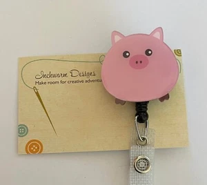 Retractable badge holder ID TAG Nurse pig - Bild 1 von 1