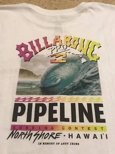 NEU MIT ETIKETT BILLABONG PRO PIPELINE POSTER LANGÄRMLIGES HERREN-T-SHIRT AUSVERKAUFT - Bild 1 von 5