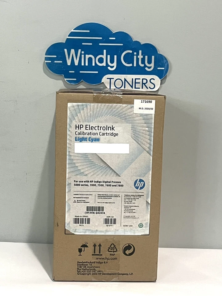 HP ElectroInk Q4247A Light Cyan For Indigo Digital Presses 5000 7000 7500 7600 - Image 1 of 3