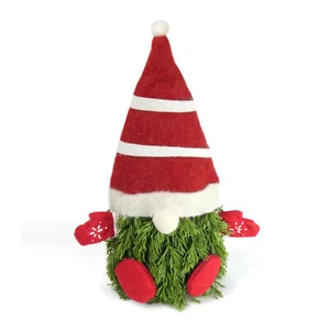 Christmas Santa Cypress Tree Gnome Figure for Mantle, Table top, Home Xmas Decor - Picture 1 of 3