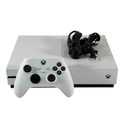 Consola de videojuegos doméstica Microsoft Xbox One S 1681 1 TB HDD cuerpo blanco 0124 Foto 1 de 4