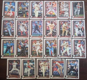 2025 Topps Series 1 + 2 Baseball Team Set 23 Cards Philadelphia Phillies Bryce H - Picture 1 of 8