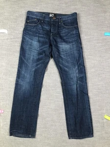 William Rast Jeans Mens 31x32 Blue Straight Fit Denim Classic Five Pocket Casual - Picture 1 of 14