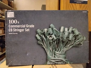Home Accents Holiday 100 ft C9 Commercial Grade I/O Christmas Light Stringer Set - Picture 1 of 3