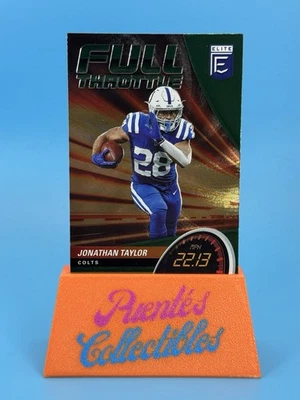 2022 Donruss Elite Full Throttle Jonathan Taylor Green #FT1 TS1 - Image 1 of 2