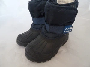 JOJO KIDS UNISEX BLUE HOOK& LOOP FUR LINED SNOW BOOTS UK SIZE 10 EUR 28 - Picture 1 of 6
