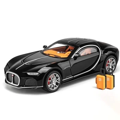 1:24 Scale Bugatti Atlantic Concept Diecast  Model with 2 Suitcases - Image 1 of 3