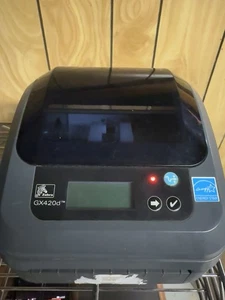 Na części Zebra GX-420D USB Ethernet Monochromatyczna bezpośrednia termiczna drukarka etykiet - Zdjęcie 1 z 3