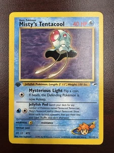 2000 Pokemon Gym Heroes Misty's Tentacool 1st Edition 32/132 Non-Holo LP - Picture 1 of 10