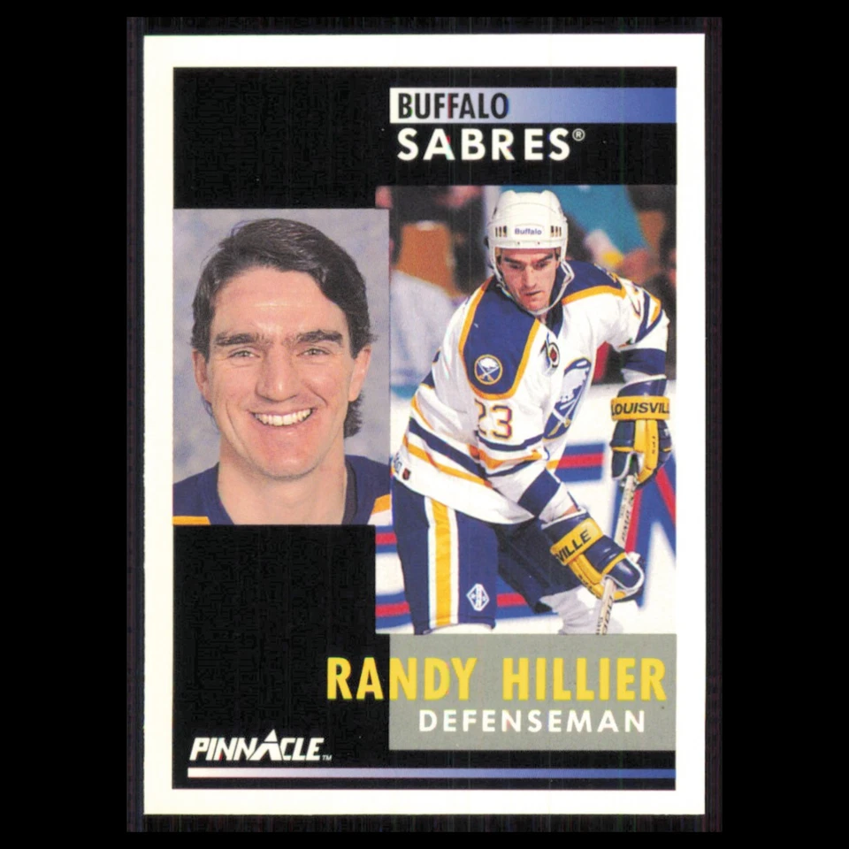 Randy Hillier #281 1991 Pinnacle Buffalo Sabres Hockey Card NHL NM - Image 1 of 3
