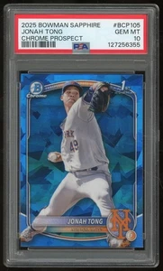 JONAH TONG 2025 BOWMAN CHROME SAPPHIRE #BCP-105 PSA 10 - Picture 1 of 2