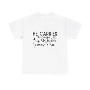 Inspirational Unisex Tee for Faith Spiritual Motivational Shirt - Picture 1 of 25