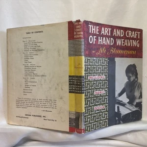 MCM Vintage 1955 THE ART AND CRAFT OF HAND WEAVING By LILI BLUMENAU Hardcover - Picture 1 of 7