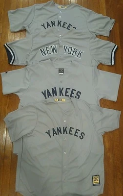 Лот из 4 бейсбольных футболок New York Yankees Majestic коллекция Cooperstown XXL - Изображение 1 из 4