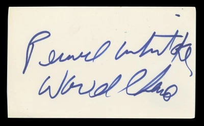 Pernell Whitaker 'World Champ" Authentic Signed 3x5 Index Card BAS #BT03540 - Image 1 of 2