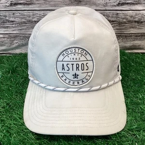 Houston Astros Snapback Hat Cap White Adjustable '47 Suburbia Captain MLB - Picture 1 of 6