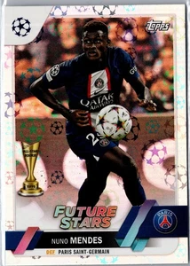 2022-23 Topps UEFA Club Competitions - #26 Nuno Mendes - Future Stars Starball - Bild 1 von 2