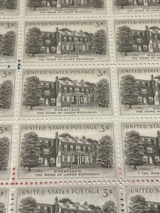 1956 SCOTT 1081 Full Sheet 50 WHEATLAND 3 CENT FACE MNH💟 - Picture 1 of 3