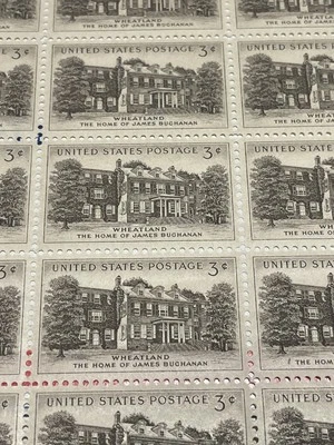 1956 SCOTT 1081 Full Sheet 50 WHEATLAND 3 CENT FACE MNH💟 - Image 1 of 3
