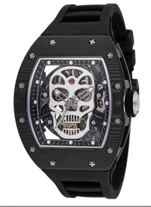 NEW Invicta S1 Rally 41mm Skeleton AUTOMATIC Mens Watch SKULL Dial  49025 Black - Picture 1 of 4