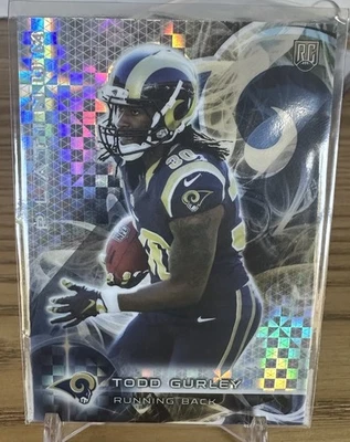 2015 Topps Platinum Football Todd Gurley X Fractor SP novato #103 Rams Foto 1 de 2