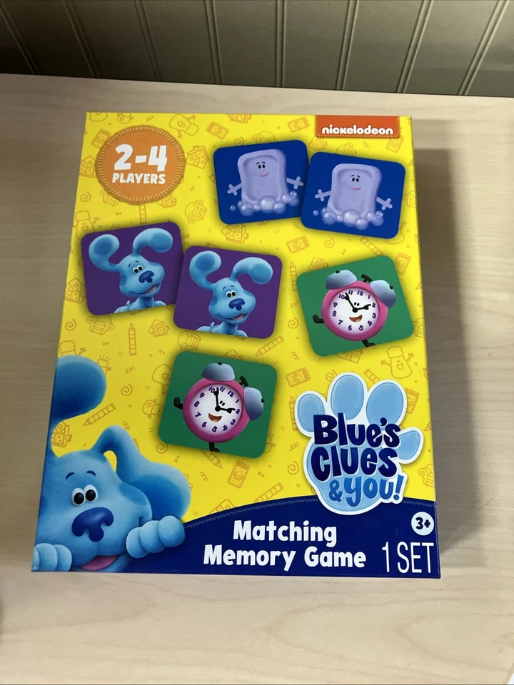 New Blue's Clues Memory Matching Game  Matching Pairs  72 Cards - Image 1 of 3
