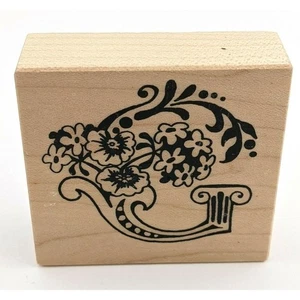 PSX 1993 Rubber Stamp Floral Letter G F1106 - Picture 1 of 6