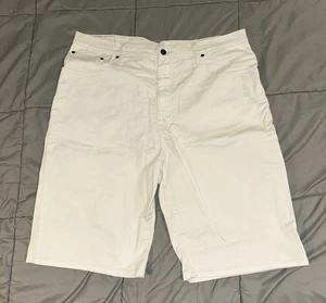 Levi's Strauss 569 pantaloncino uomo taglia 38 bianco denim largo dritto jorts ampio - Foto 1 di 15